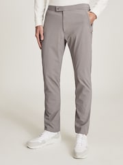 Reiss Grey Reiss Ranger Performance Slim Fit Trousers - Image 3 of 4