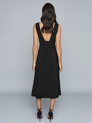 Reiss Adele Plunge Neckline Midi Dress - Image 5 of 6