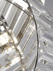 Searchlight Chrome Archer 2 Light Venetian Flush Ceiling Light - Image 4 of 4