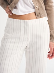 Abercrombie & Fitch White Clean Wide Leg Trousers - Image 3 of 4