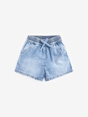 Mid Blue 100% Cotton Denim Shorts 2 Pack (3-16yrs) - Image 2 of 8