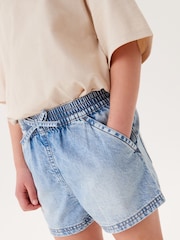 Mid Blue 100% Cotton Denim Shorts 2 Pack (3-16yrs) - Image 9 of 10