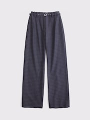 Abercrombie & Fitch Grey Sloane Check Belt Trousers - Image 5 of 5