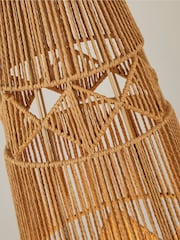 Searchlight Brown Arlo Natural Rattan Floor Lamp - Image 2 of 4