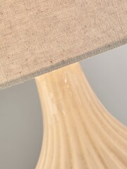 Searchlight White Theo Ceramic Table Lamp - Image 2 of 4