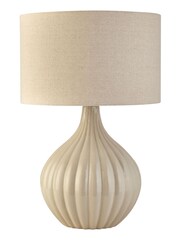Searchlight White Theo Ceramic Table Lamp - Image 4 of 4
