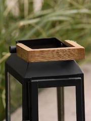 Black Bronx Metal Mini Lantern Candle Holder - Image 2 of 6