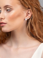 Radley Ladies Silver Tone Leaping Dog Twin Pack Stud Earrings - Image 2 of 4