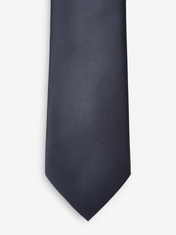 Dark Blue Twill Tie - Image 2 of 3