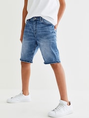 Light Blue Regular Fit Denim Shorts (3-16yrs) - Image 1 of 5