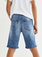 Light Blue Regular Fit Denim Shorts (3-16yrs) - Image 2 of 5