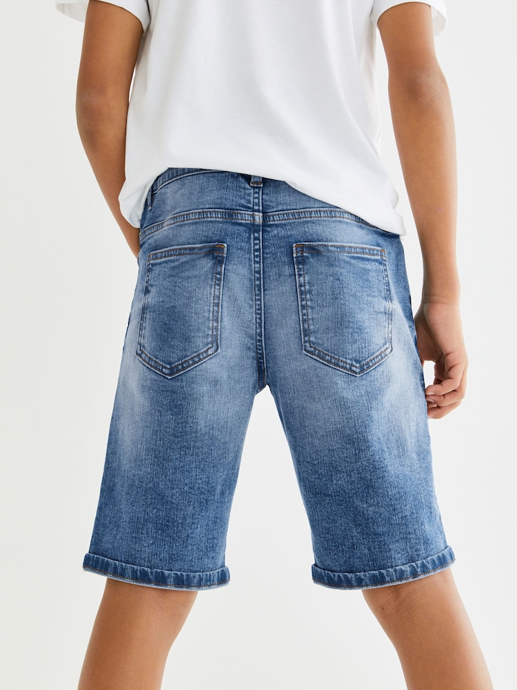 Light Blue Regular Fit Denim Shorts (3-16yrs) - Image 2 of 5