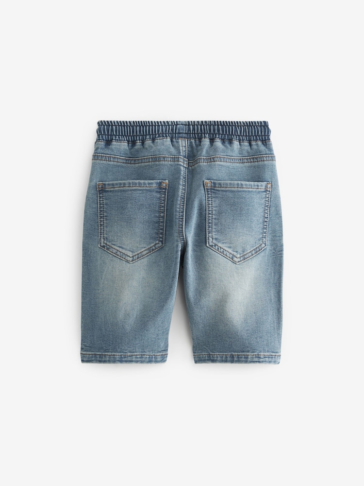 Light Blue Regular Fit Jersey Denim Shorts (3-16yrs) - Image 2 of 3