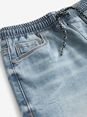 Light Blue Regular Fit Jersey Denim Shorts (3-16yrs) - Image 3 of 3