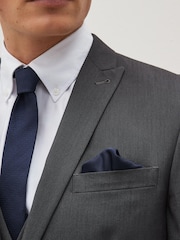 Navy Blue Recycled Polyester Twill Pocket Square - Image 1 of 3