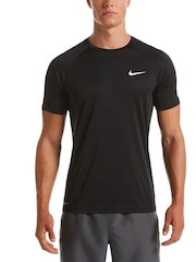 Nike Black Short Sleeve Hydroguard Sun Safe Rash Vest - Image 1 of 3