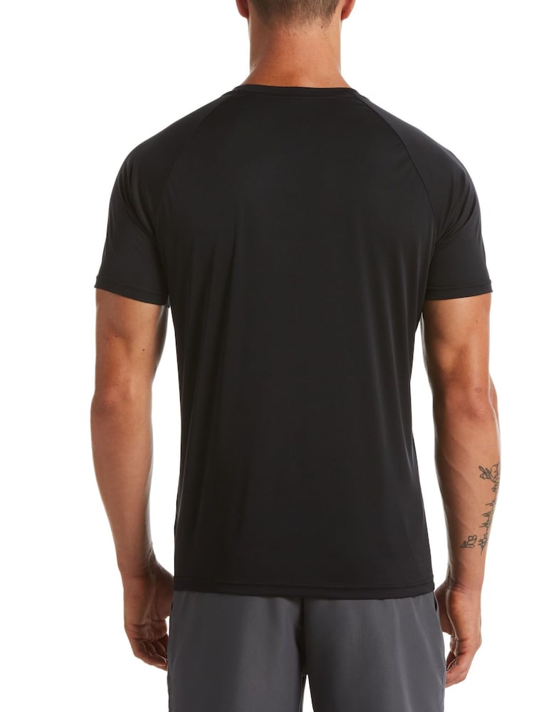 Nike Black Short Sleeve Hydroguard Sun Safe Rash Vest - Image 2 of 3