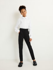 Langer Schnitt, Schwarz - Stretch-Schulhose mit hoher Taille, Senior (9–18 Jahre) - Bild 1 von 7