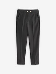 Longer Length Black Longer Length Senior Tapered Gold Snap School Trousers (9-18yrs) - Image 4 of 5