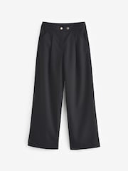 Black Longer Length Senior Wide Leg School Trousers (9-18yrs) - Image 5 of 6