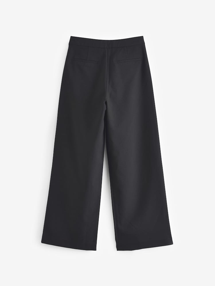 Black Longer Length Senior Wide Leg School Trousers (9-18yrs) - Image 6 of 6