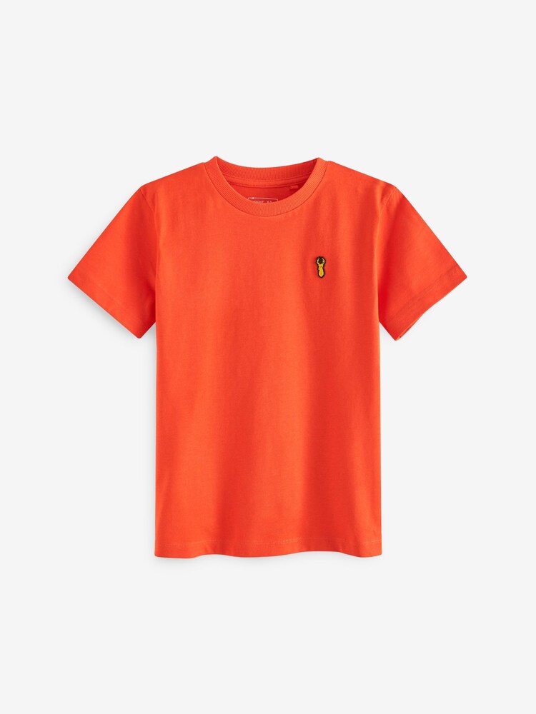 Multi Brights 100% Cotton Short Sleeve Stag Embroidered T-Shirts 4 Pack (3-16yrs) - Image 2 of 6