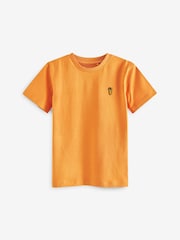 Multi Brights 100% Cotton Short Sleeve Stag Embroidered T-Shirts 4 Pack (3-16yrs) - Image 4 of 6