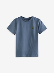 Multi Brights 100% Cotton Short Sleeve Stag Embroidered T-Shirts 4 Pack (3-16yrs) - Image 5 of 6