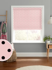 Cath Kidston Pink Spot Made To Measure Roman 100% Cotton Blinds - Image 1 of 6