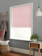 Cath Kidston Pink Spot Made To Measure Roman 100% Cotton Blinds - Image 2 of 6