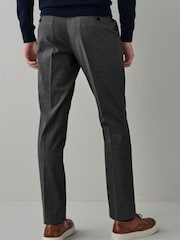 Charcoal Grey Textured Trousers With Motion Flex Waistband - Image 2 of 4