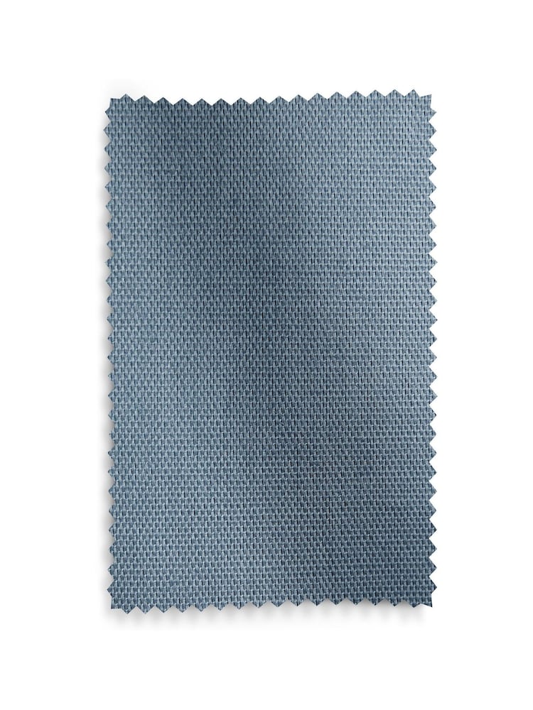 Blue Mid Blackout/Thermal Cotton Eyelet Curtains - Image 7 of 7