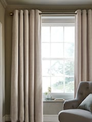 Cortinas de ilhós de chenille pesadas - Imagem 3 de 7