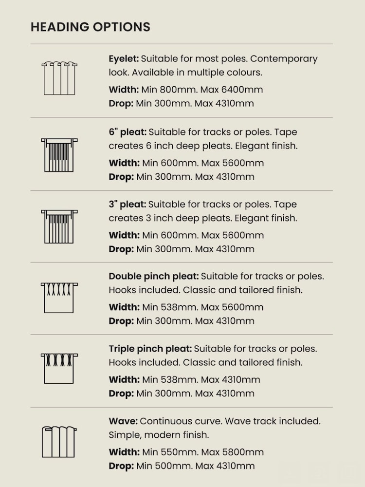 Natural Heavyweight Chenille Eyelet Blackout/Thermal Curtains - Image 4 of 7