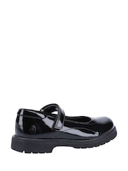 Hush Puppies Black Tally Junior Patent School Shoes - Image 3 of 4
