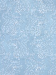 Light Blue Slim Tie Pocket Square And Lapel Pin Set - Image 4 of 4