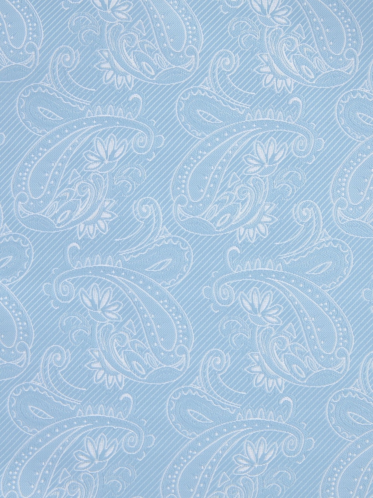 Light Blue Slim Tie Pocket Square And Lapel Pin Set - Image 4 of 4