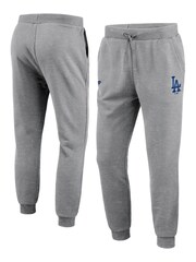 Fanatics Grey Los Angeles Dodgers Mid Essentials Jog Pants - Image 1 of 3