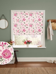 Cath Kidston Pink Tea Rose Made To Measure Roman 100% Cotton Blinds - Image 1 of 6