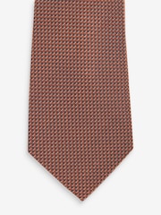Brown Rust Textured Silk Tie - Image 2 of 3