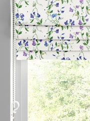 Cath Kidston Purple Sweet Pea Made To Measure Roman 100% Cotton Blinds - Image 2 of 6
