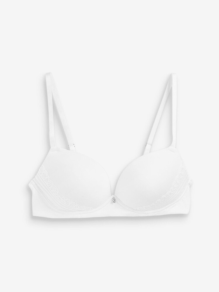 White Pad Non Wire Forever Comfort® Balcony Bra - Image 2 of 2