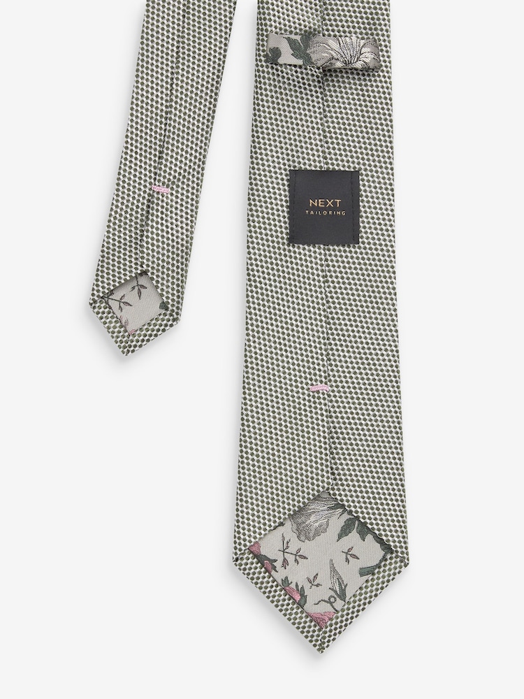 Silk Textured Tie Textured Silk Tie - Image 3 of 3