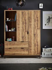 Oak Effect Bronx Kids Triple Wardrobe - Image 1 of 8