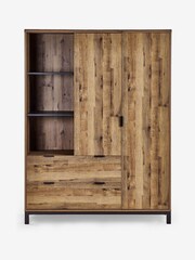 Oak Effect Bronx Kids Triple Wardrobe - Image 4 of 8
