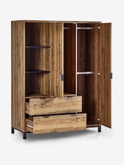 Oak Effect Bronx Kids Triple Wardrobe - Image 5 of 8