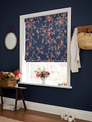 Cath Kidston Navy Millfield Blossom Made to Measure Roman Blinds - Image 5 of 6