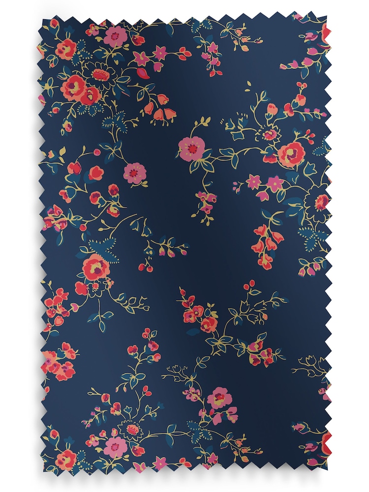 Cath Kidston Navy Millfield Blossom Made to Measure Roman Blinds - Image 6 of 6