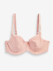 Print/Plain DD+ Rib & Cotton Balcony Bras 3 Pack - Image 4 of 5