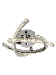 Searchlight Chrome Toby 3 Arm LED Flush Ceiling Light - Image 2 of 4